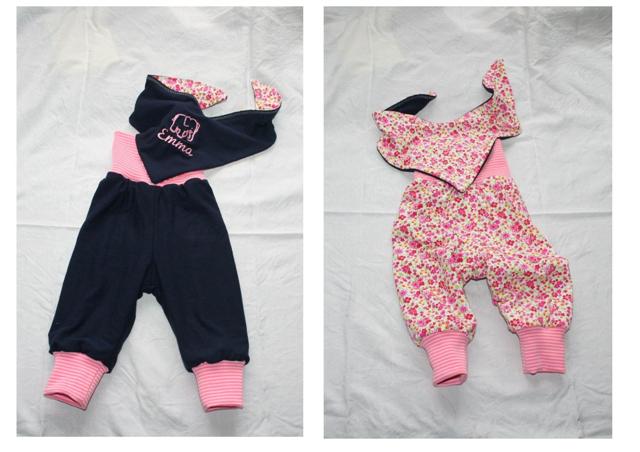 Eine Wendekombi aus Hose und Dreieckstuch