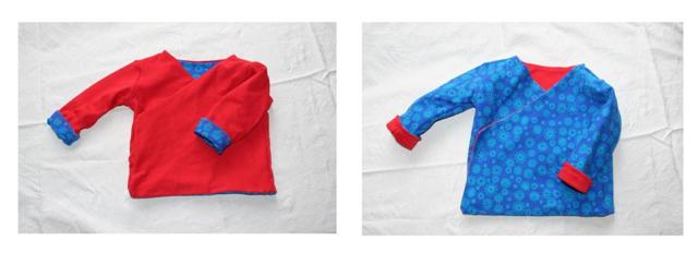 Jetzt mal eine Jacke. Mir war sie aber zu eckig... Und f&uuml;r ein Baby mit Gr 56 auch noch zu gro&szlig; - ich tippe eher auf Gr 62/74. Laut Schnittmuster f&uuml;r 0-6 Monate, wie soll das auch gehen...